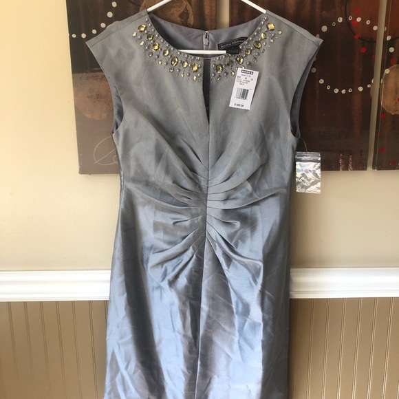 🎉Host Pick🎉 NWT Jessica Howard Silver Dress - Picture 2 of 7